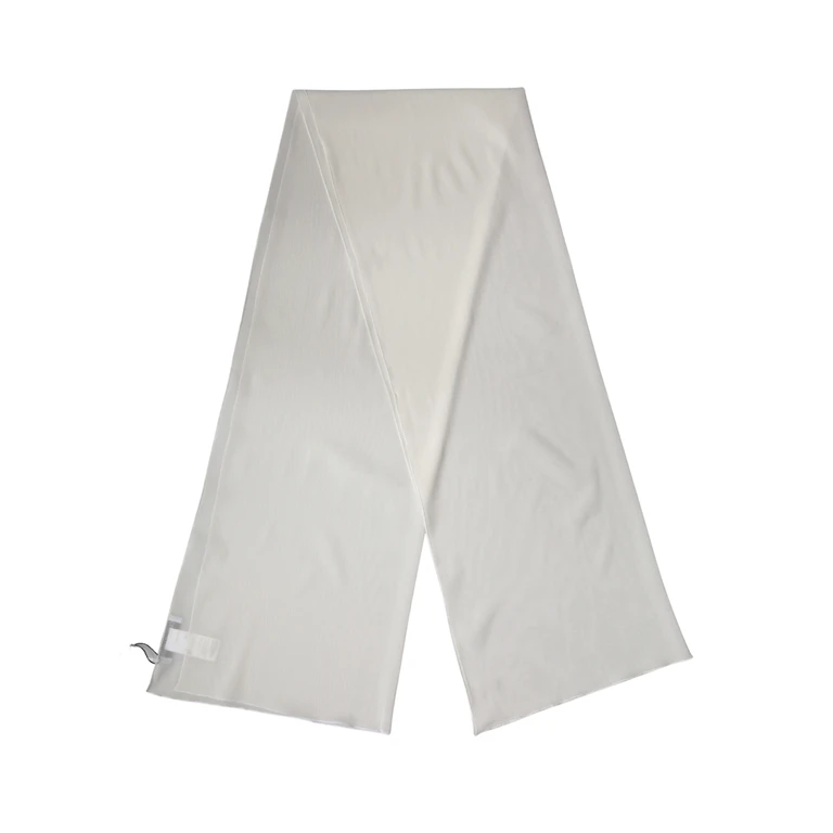 Dolce & Gabbana Off White Silk Neck Wrap Shawl Stole 200cm X 64cm Scarf Elastane - Women