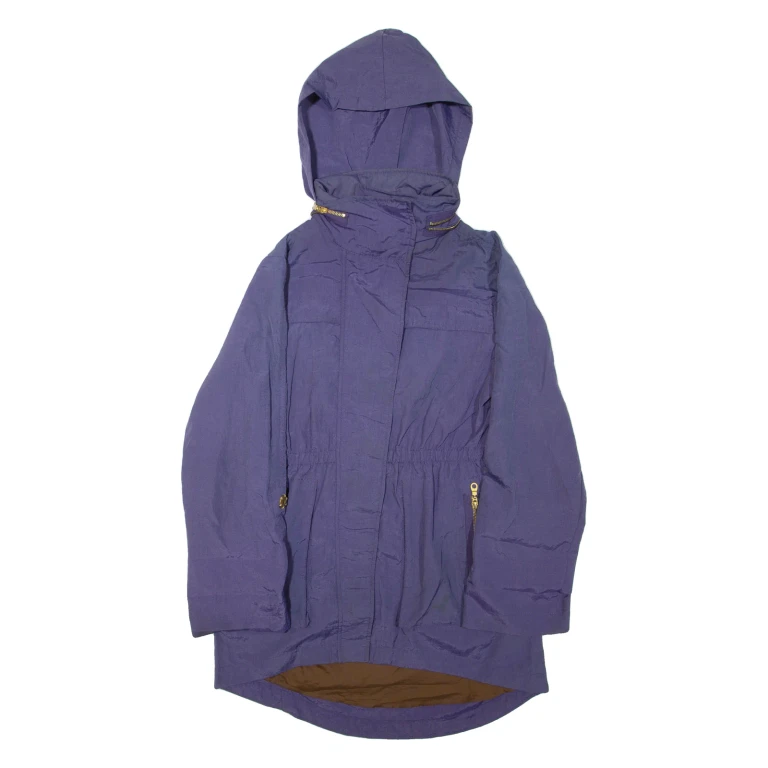 SEVEN Womens Rain Jacket Purple Nylon Hooded S
