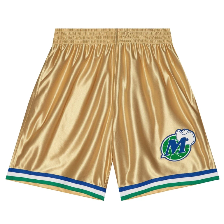 NBA 75Th Gold Swingman Shorts Dallas Mavericks 1998 Shorts