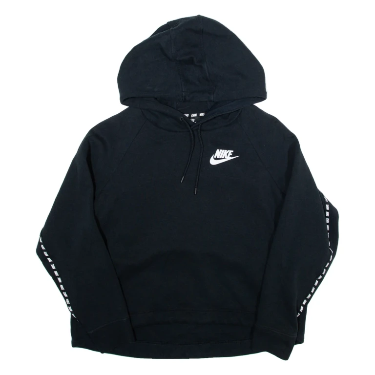 NIKE Womens Black Hoodie L