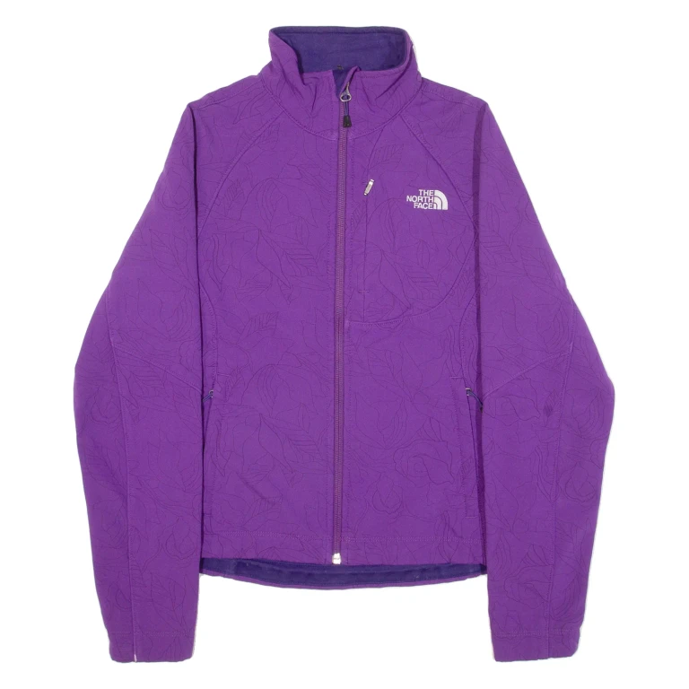 THE NORTH FACE Fleece Lined Womens Shell Jacket Purple Floral XS