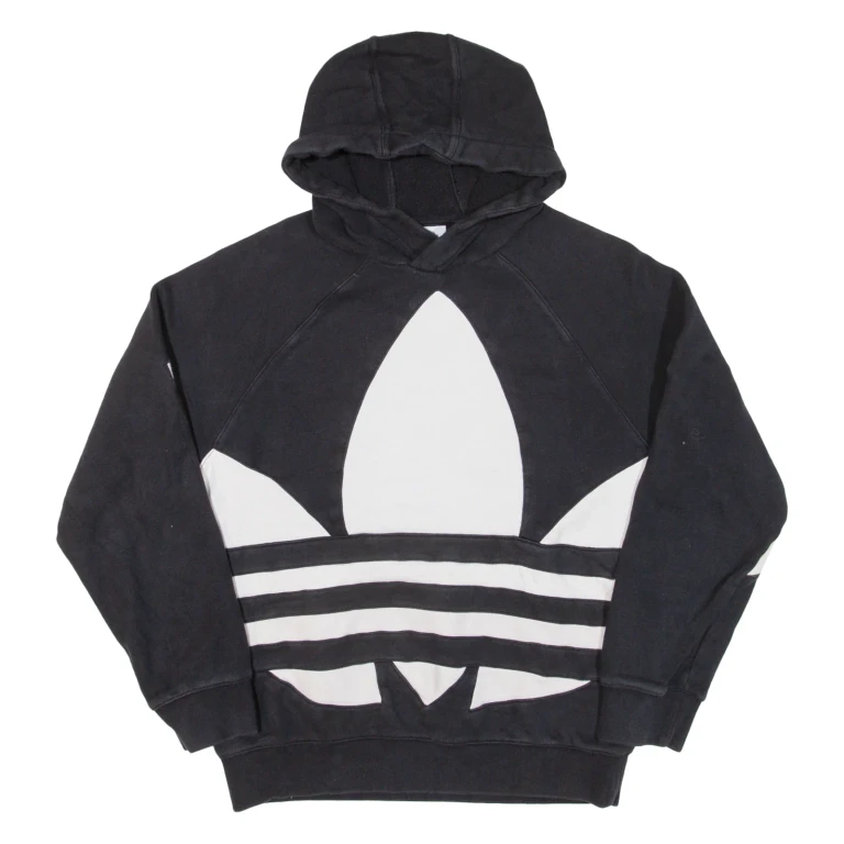 ADIDAS Womens Black Hoodie M
