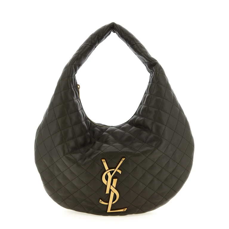 Saint Laurent Brown Lamb Leather Shoulder Bag - Women