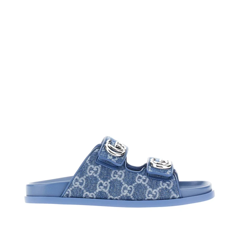 GUCCI GG fabric slides with GG details Woman 36