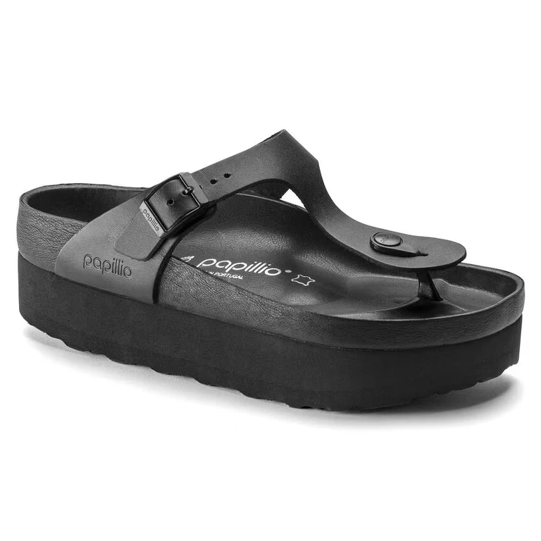 Gizeh Platform Leather Black