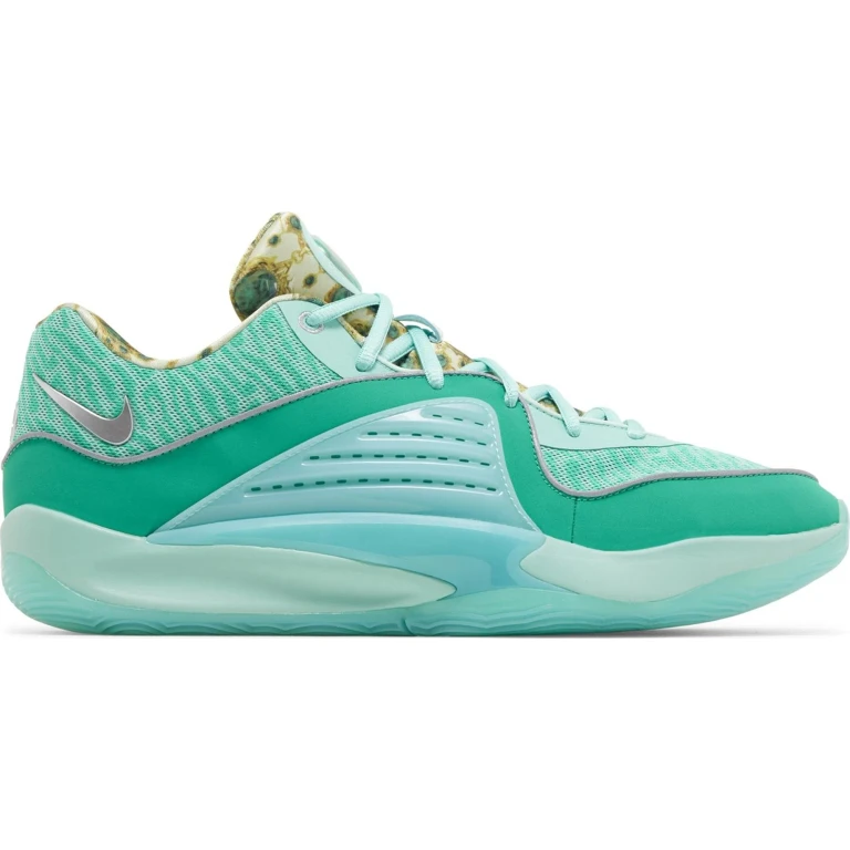 Men's Kd16 "Wanda" - Mint Foam/Metallic Silver-Emerald Rise Sneakers