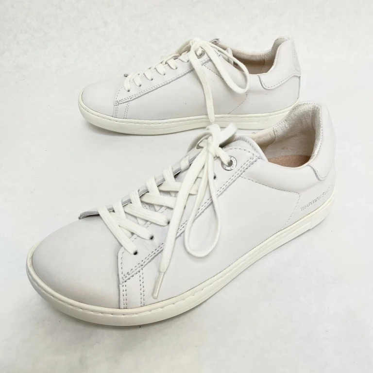 Unisex Levin Natural Leather White