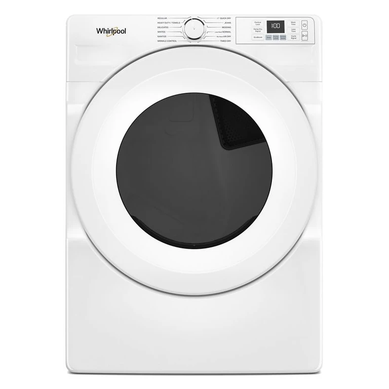 Smart Front Load ENERGY STAR Gas Dryer with Quick Dry Cycle in White