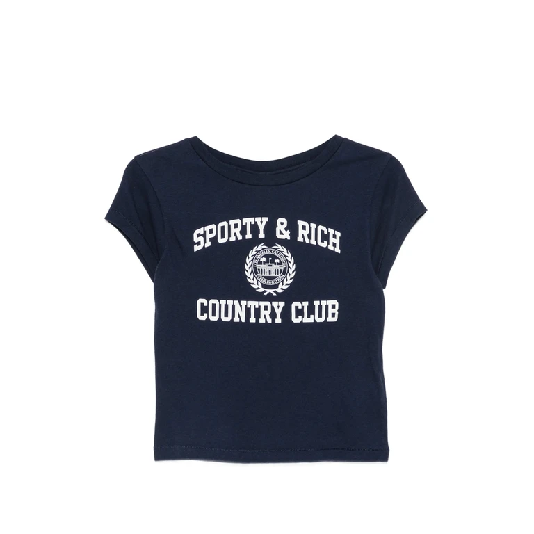 Sporty & Rich Logo-print T-shirt