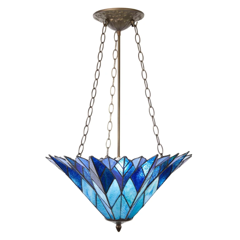Graceful Azura Unique Tiffany Style Shade Pendant Light