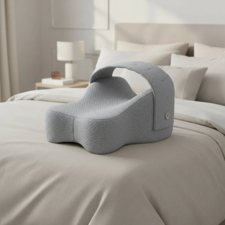 Memory Foam Knee Pillow for Side Sleepers - Leg Gap Support for Hip & Back Pain Relief