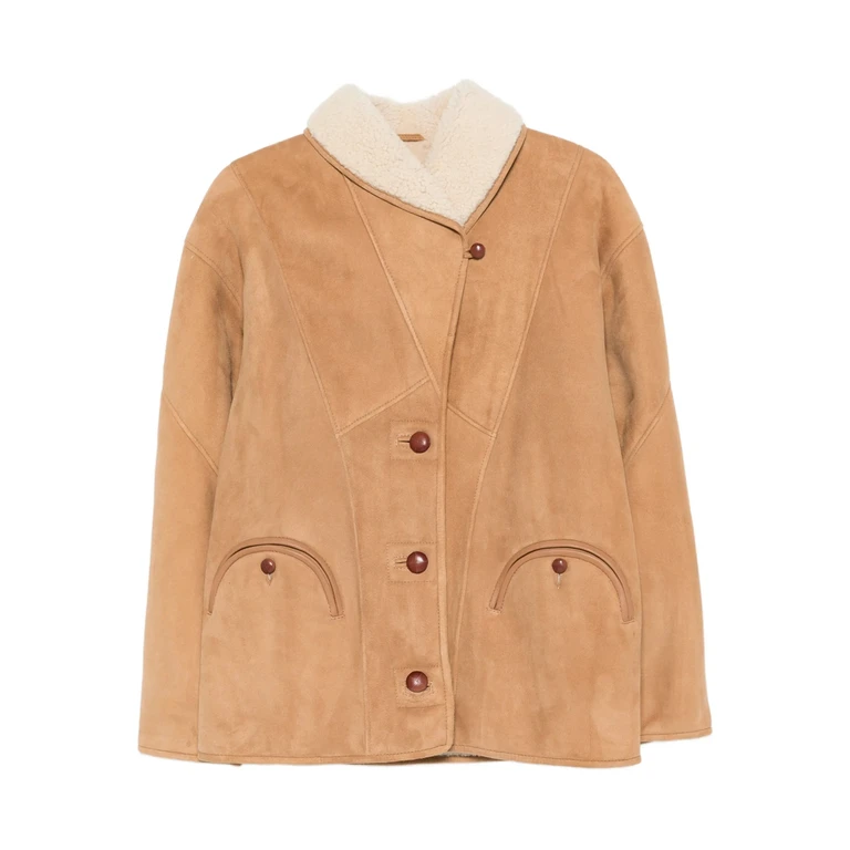 Button-up Suede Jacket