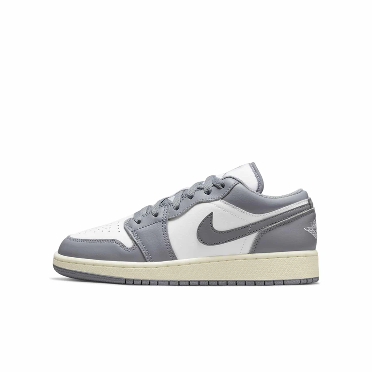 Grade School Retro 1 Low 'Vintage Grey' Sneakers