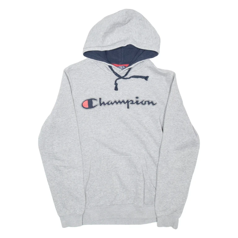 CHAMPION Mens Grey Hoodie S
