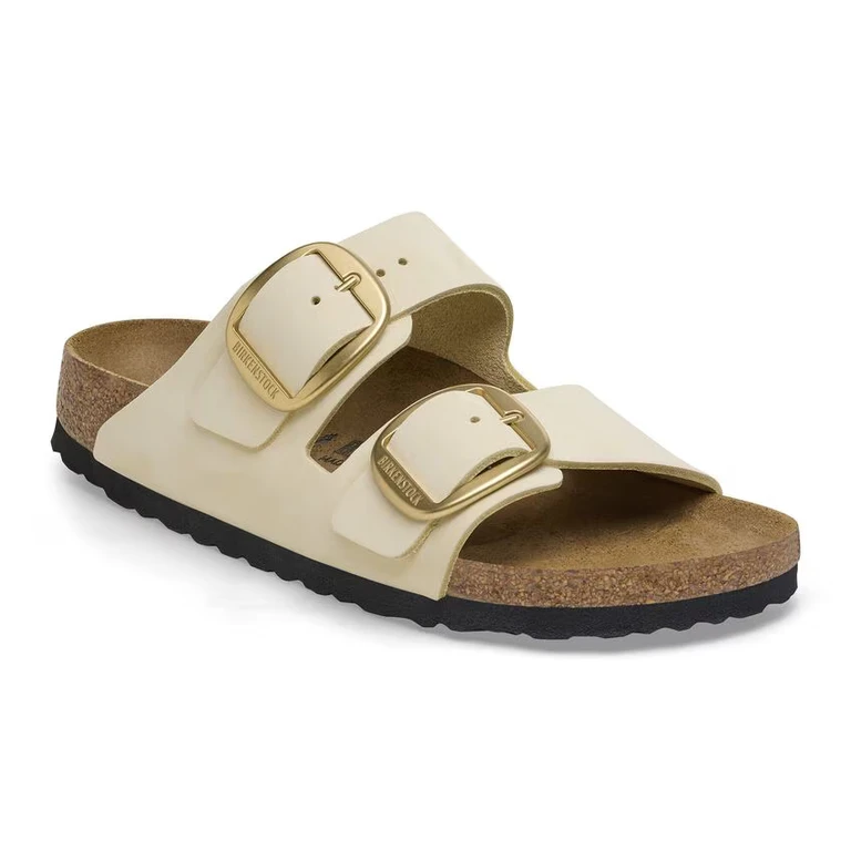 Unisex Arizona Big Buckle Nubuck Leather Ecru