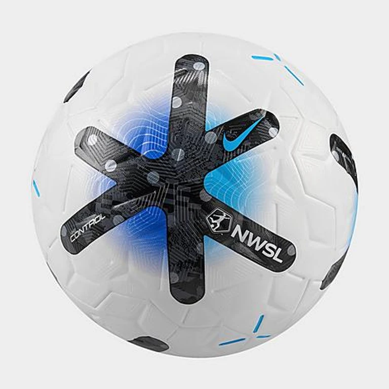 Women's NWSL Control Soccer Ball in White/Black/Blue Size: 5.0