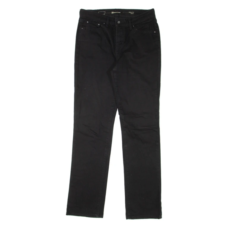 LEVI'S Classic Rise Womens Jeans Black Regular Straight Denim W29 L32