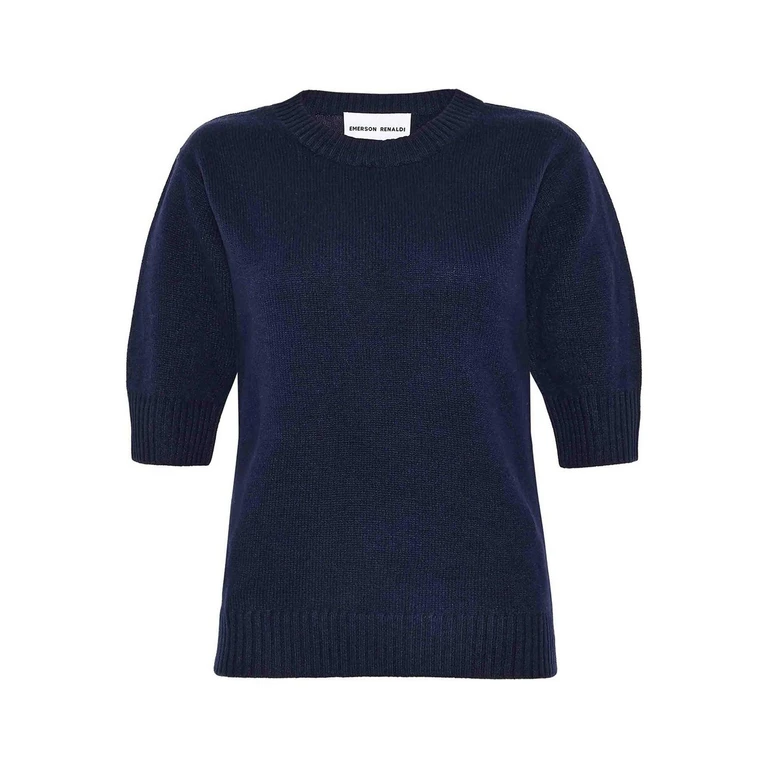 Emerson Renaldi Pull Col Rond - Bleu Foncé (EMS25004602)