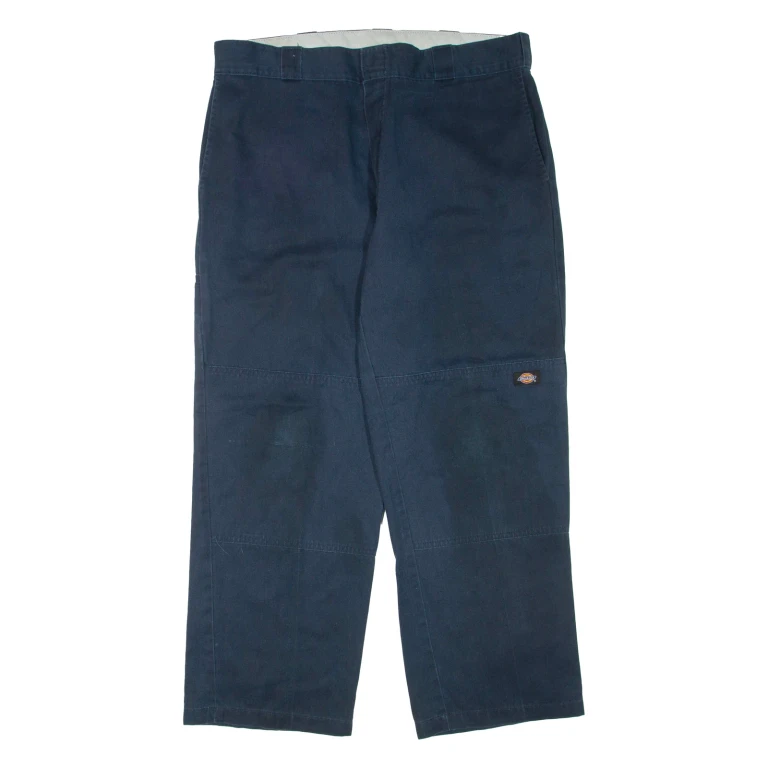 DICKIES Mens Trousers Blue Regular Straight W38 L30
