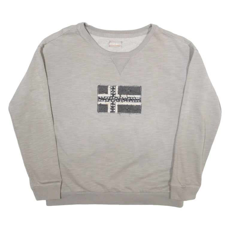 NAPAPIJRI Geographic Womens Sweatshirt Brown USA M