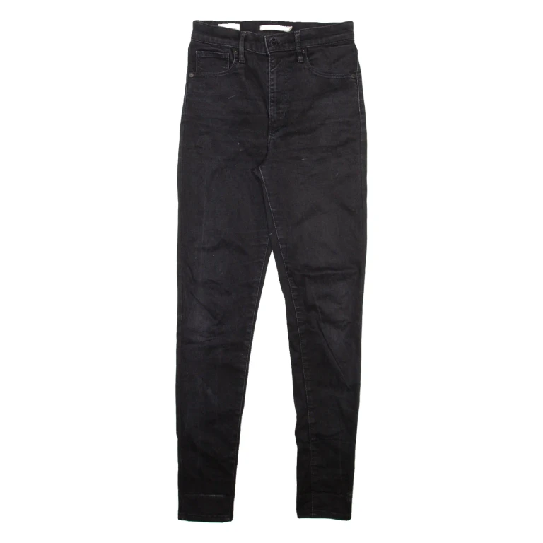 LEVI'S Mile High Big E Womens Jeans Black Slim Skinny W25 L29
