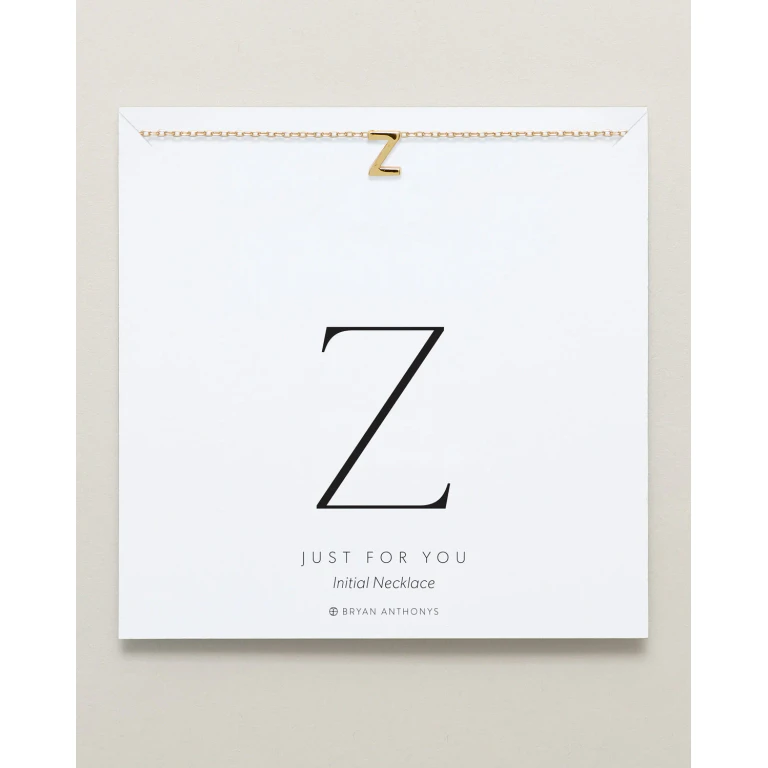Just For You Initial Necklace - Z