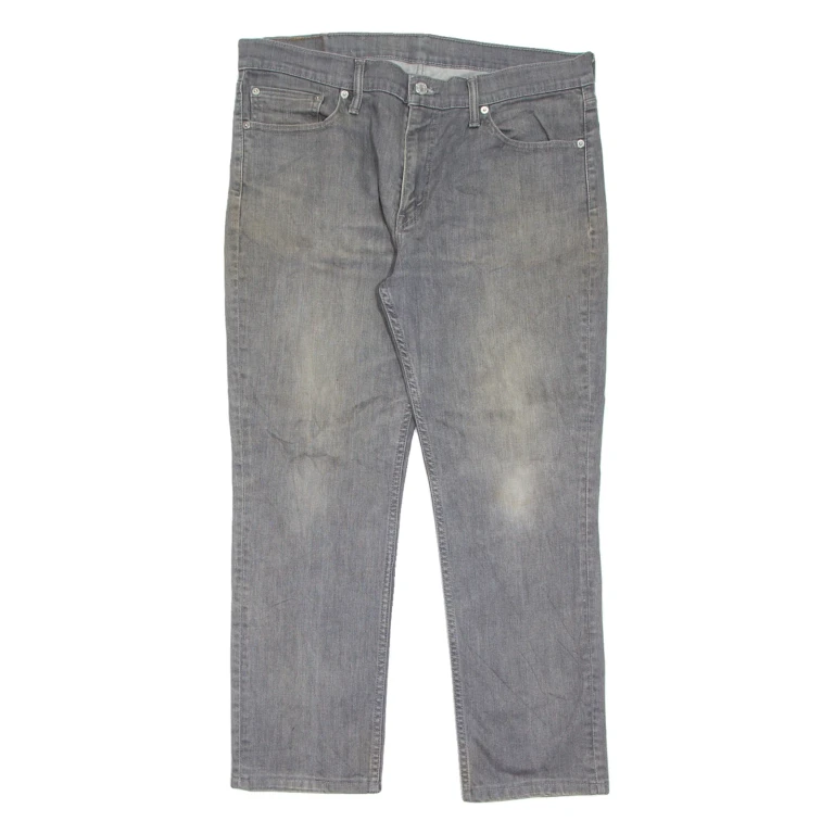 LEVI'S 511 Jeans Mens Grey Slim Straight Stone Wash W36 L30