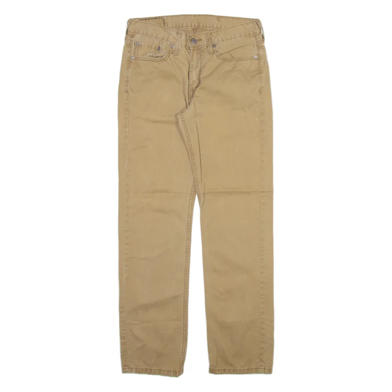 LEVI'S 514 Mens Trousers Beige Slim Straight W29 L32