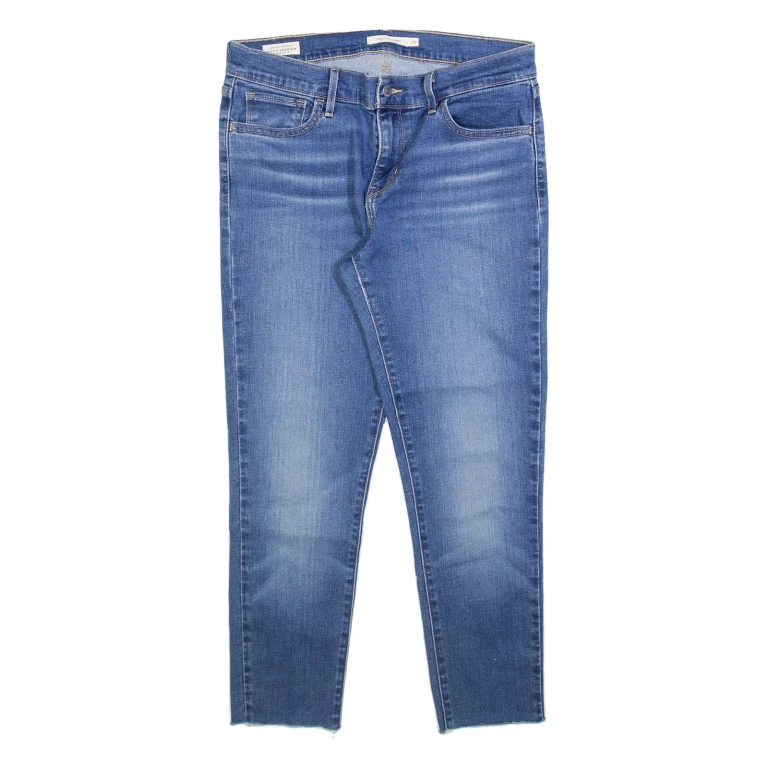 LEVI'S 710 Premium Womens Jeans Blue Slim Skinny Stone Wash W29 L28