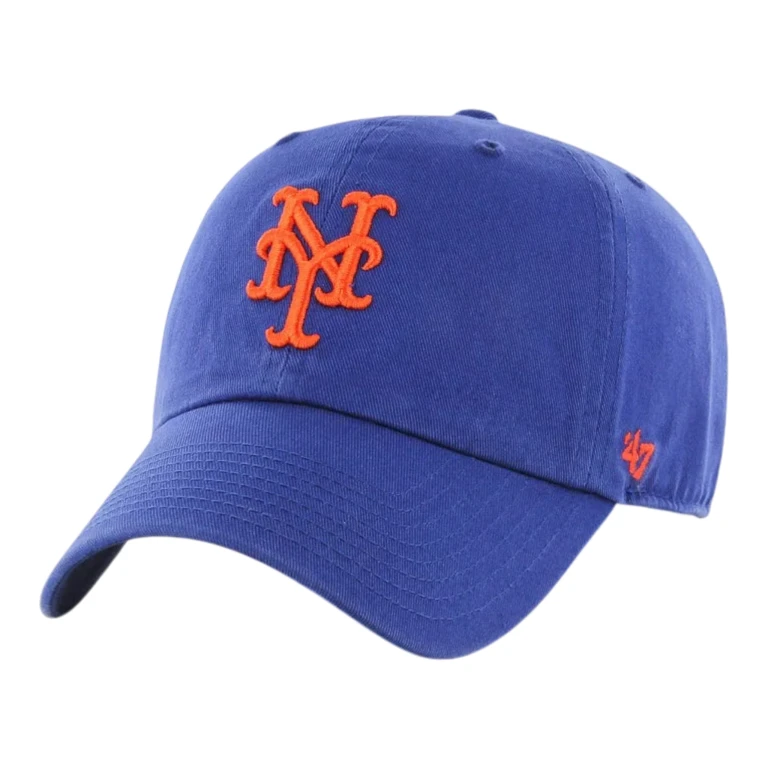 Clean Up New York Mets Strapback Hat - Royal Blue Adjustable Cap