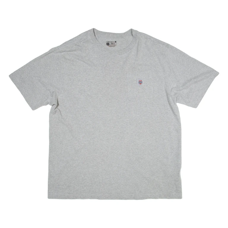 CARHARTT Loose Fit Mens T-Shirt Grey XL