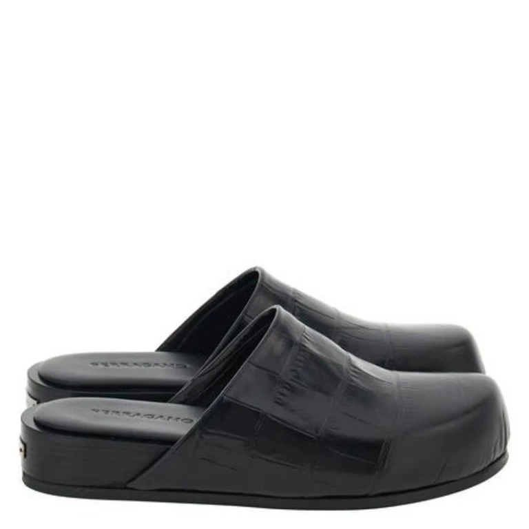 Ferragamo Felicya Leather Slip-On Loafers, Size 7 C