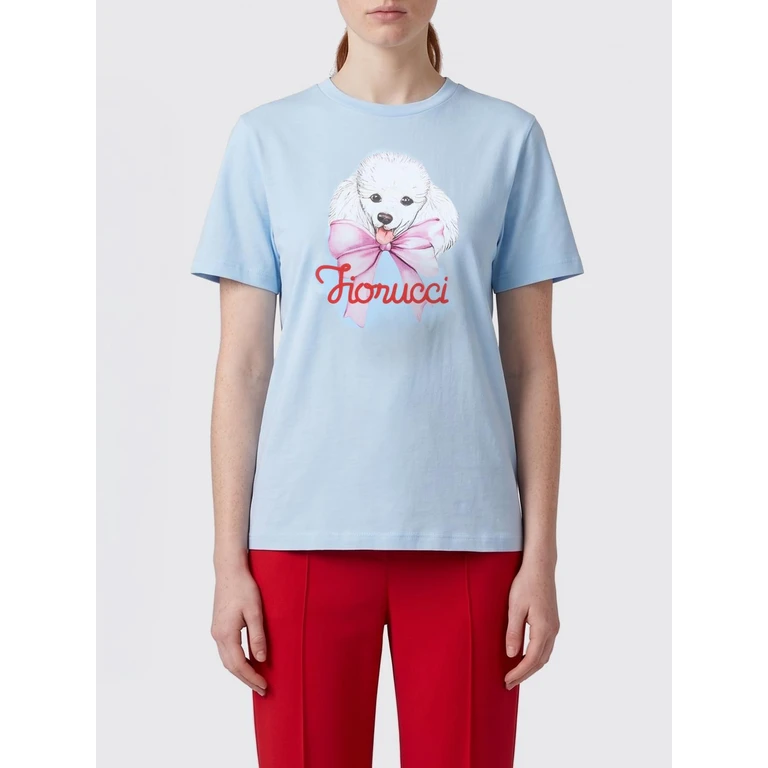T-Shirt Woman color Gnawed Blue (W26SSJTS001CJ01BL02)