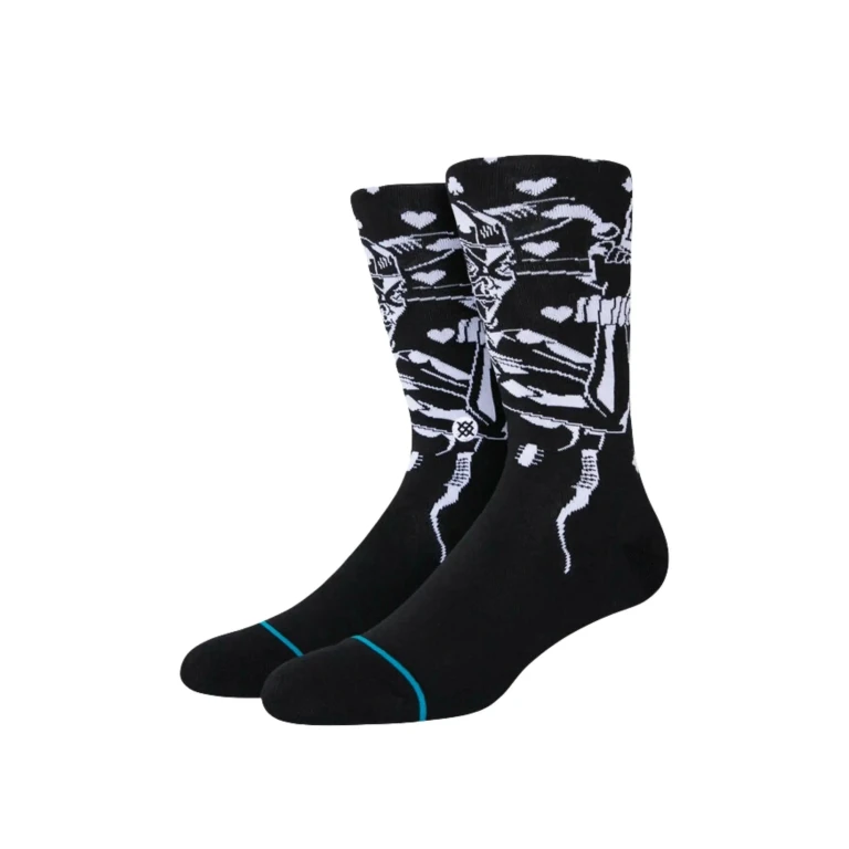 x DC Comics Quinn Crew Socks Black