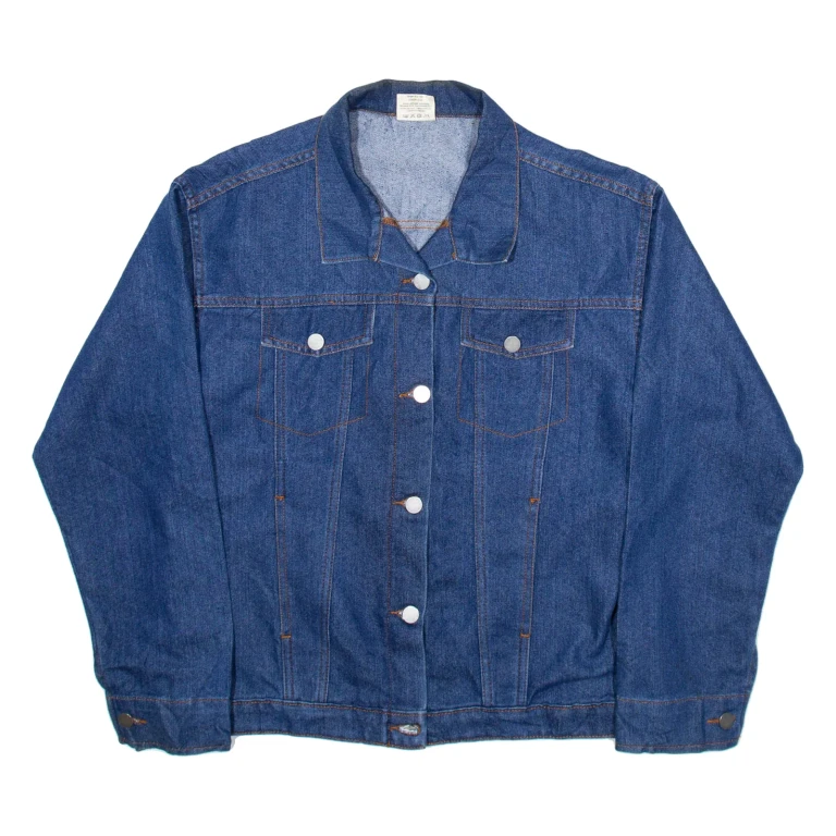 MD Womens Denim Jacket Blue M