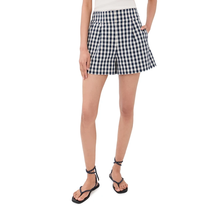 Veronica Beard Haina Shorts Navy/Dove 6