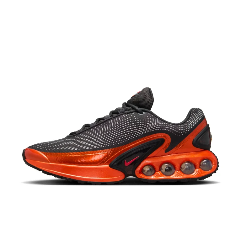 Men's Air Max Dn Qs 'Dark Smoke Grey Salsa Red' Sneakers
