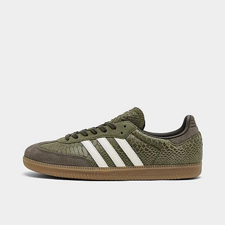 Originals Samba OG Snake 캐주얼 신발 Focus Olive/Off White/Gum