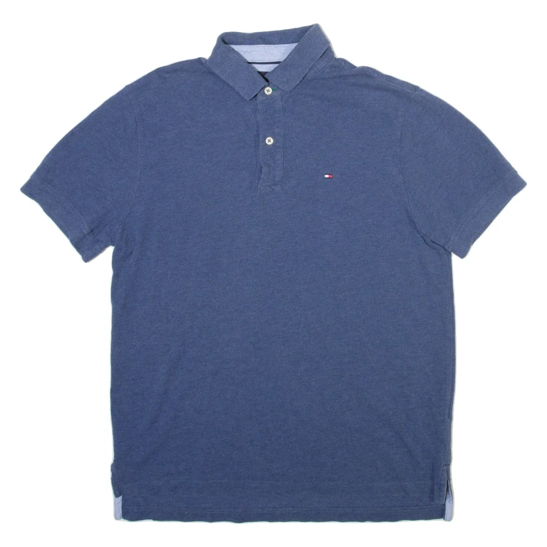 TOMMY HILFIGER Mens Polo Shirt Blue M