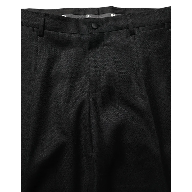 Black Wool Slim Fit Formal 2 Piece Men Suit - Men