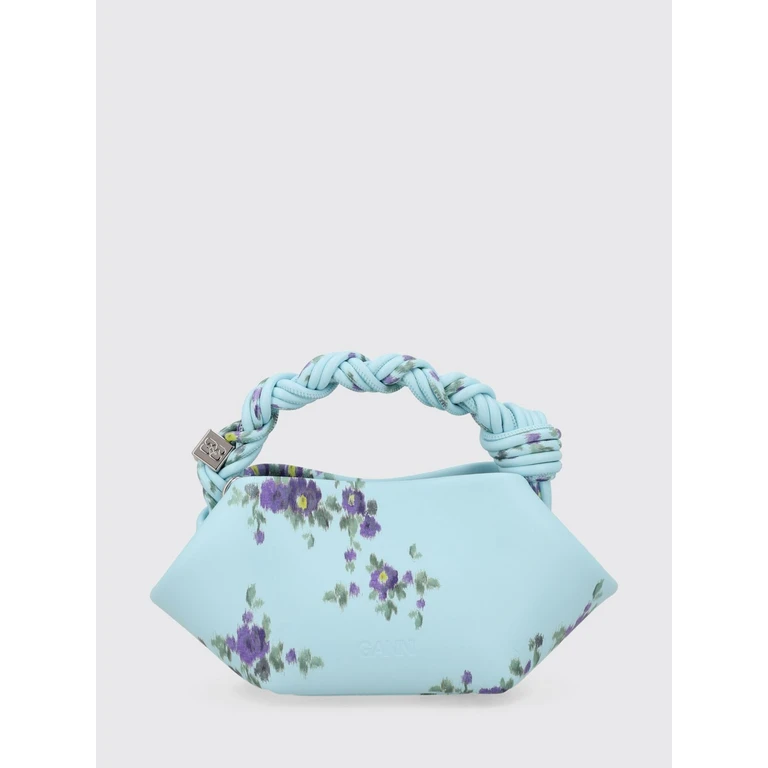 Bou Floral Recycled Leather Handbag with Braided Handle (B210014207Z)