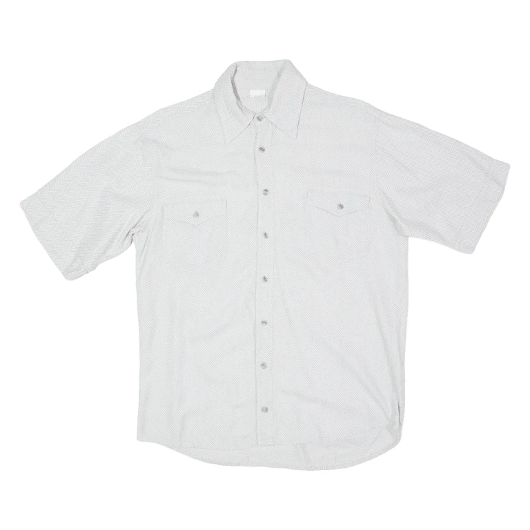 Mens Shirt Grey 90s Chevron L