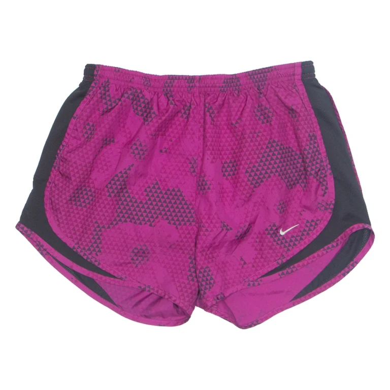NIKE DRI FIT Womens Sports Shorts Pink Relaxed S W26