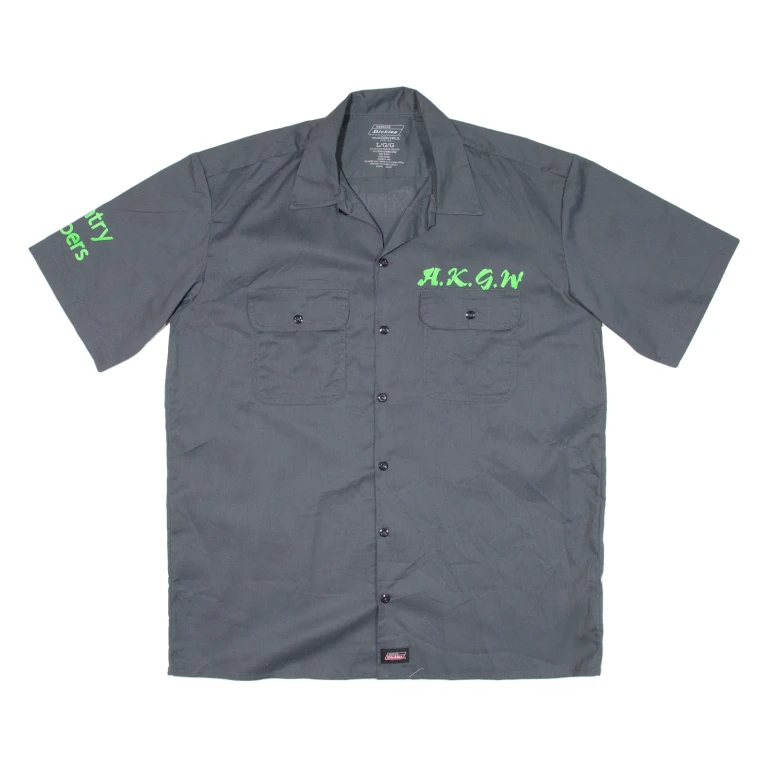 DICKIES Mens Worker Shirt Grey L