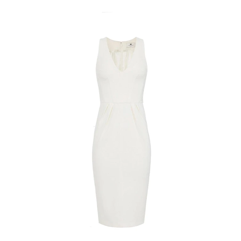 Robe Au Genou - Blanc (AB94162E2360)