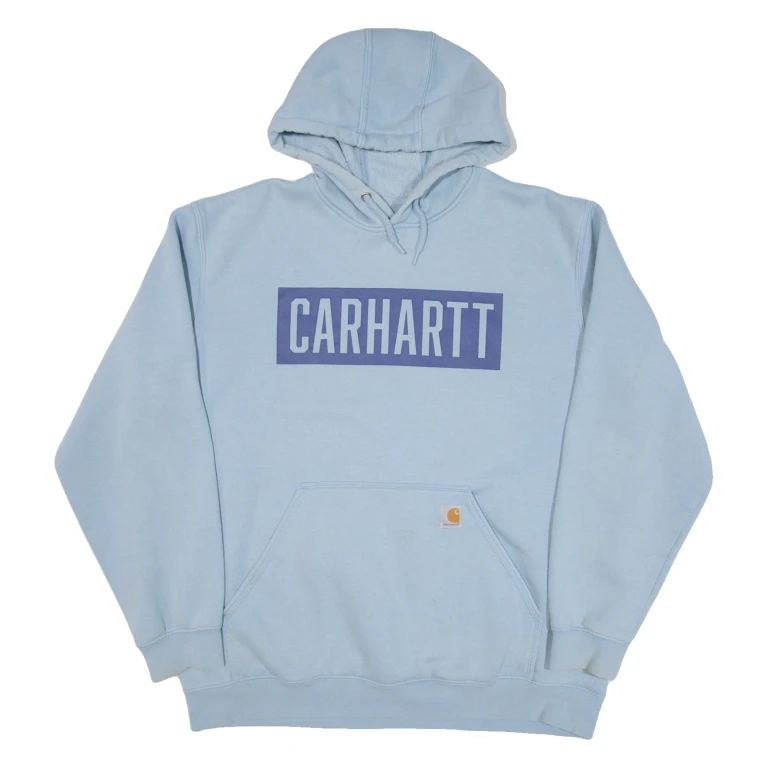 CARHARTT Loose Fit Mens Blue Hoodie XL