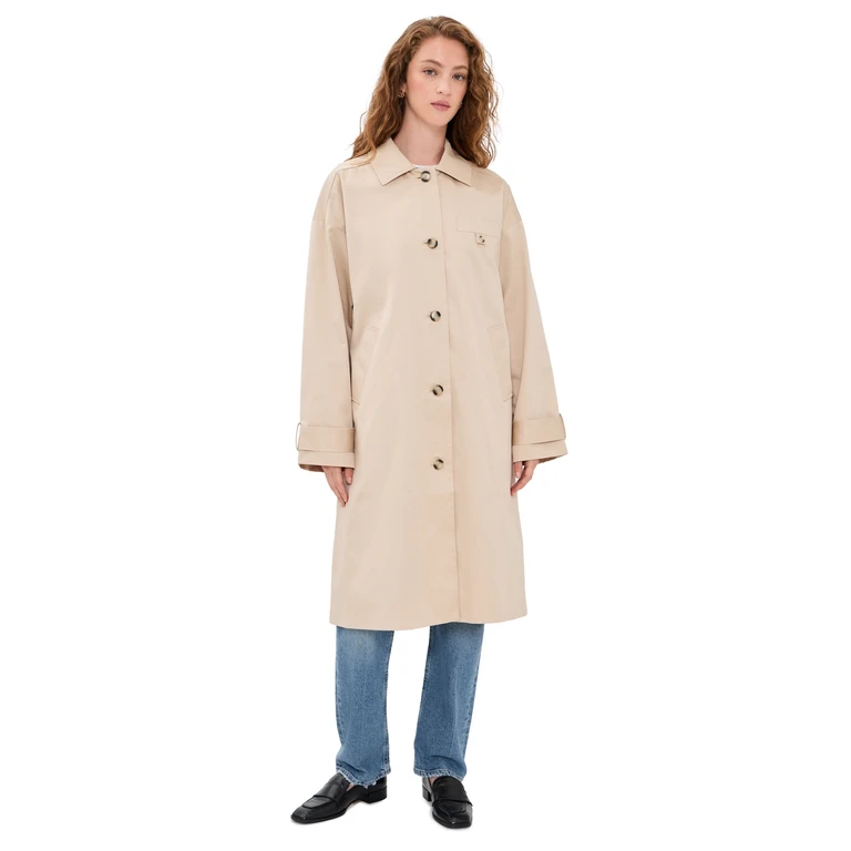 Favorite Daughter The Easy Trench Coat Light Khaki S