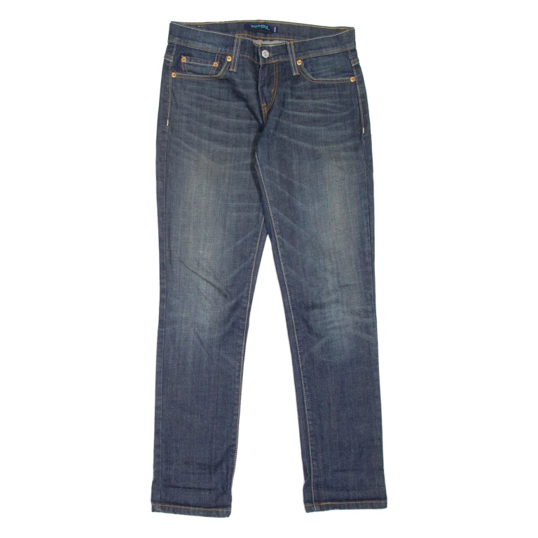 LEVI'S 513 Womens Jeans Blue Regular Boyfriend Stone Wash W28 L30