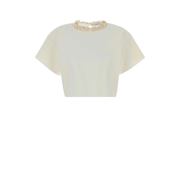 Givenchy White Viscose Blend Top Ivory Exterior: Polyester Maglie - Women
