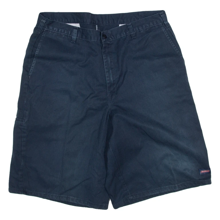 DICKIES Mens Workwear Shorts Blue L W36